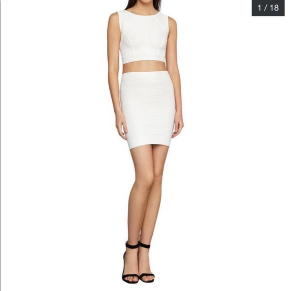 Bcbg bodycon white skirt - Picture 1 of 3